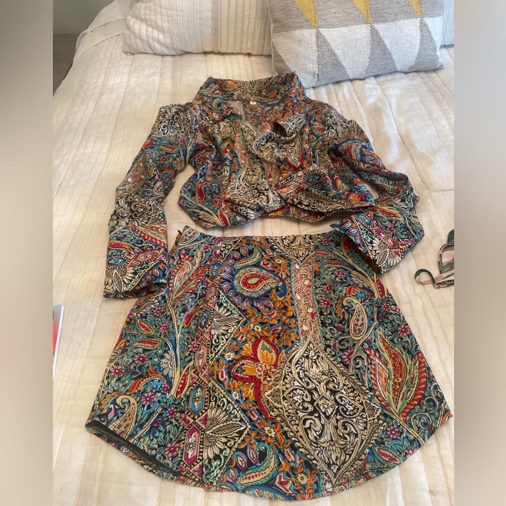 Matching skirt and top